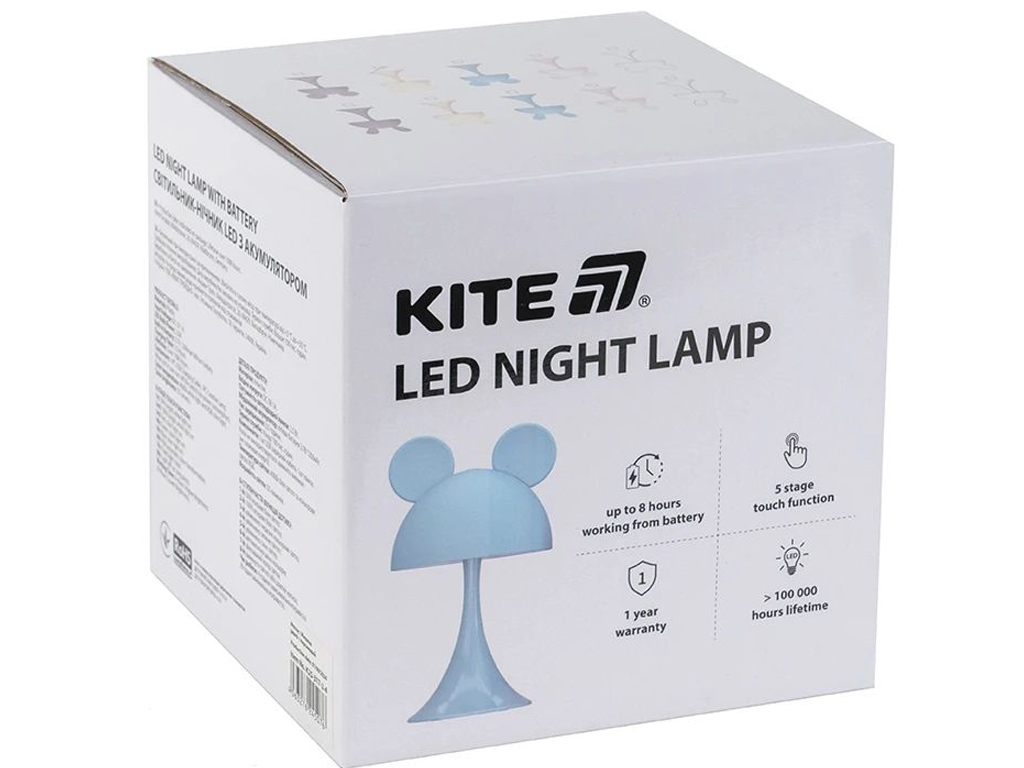 Світильник-нічник LED з акумулятором Simple Bunny рожевий, Kite