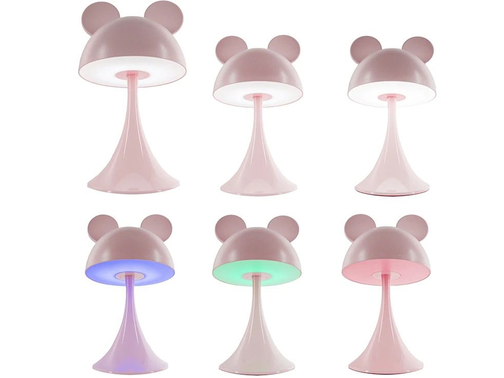 Світильник-нічник LED з акумулятором Simple Mouse рожевий, Kite