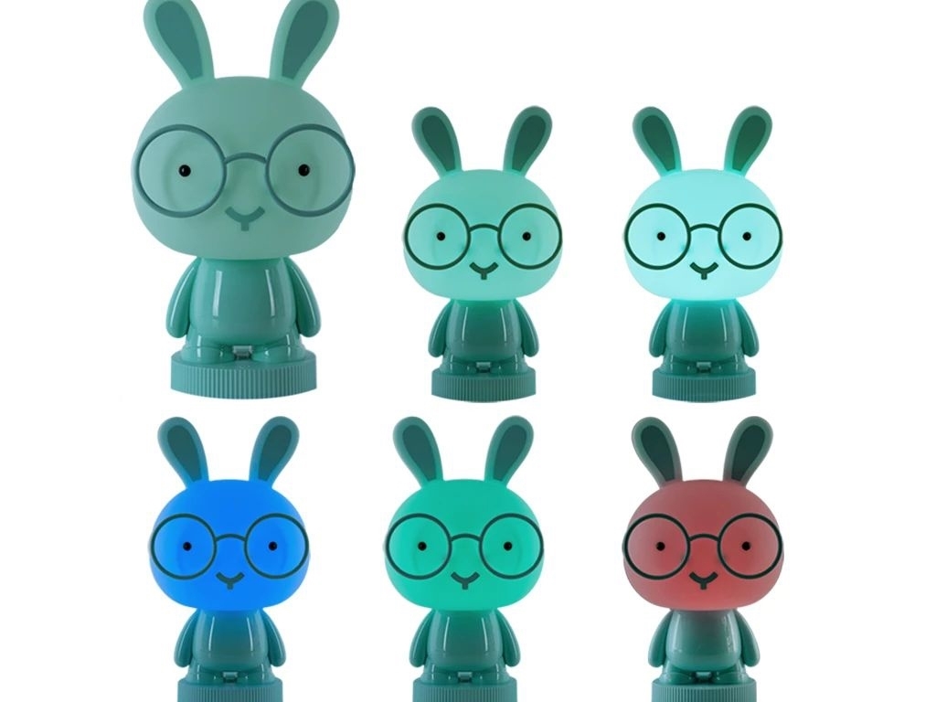 Светильник-ночник LED с аккумулятором Bunny зеленый, Kite