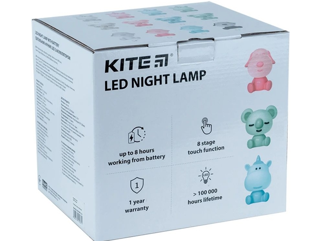 Світильник-нічник LED з акумулятором Koala зелений, Kite
