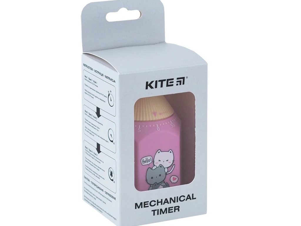 Таймер механічний Cute Cats, Kite, K24-171-1