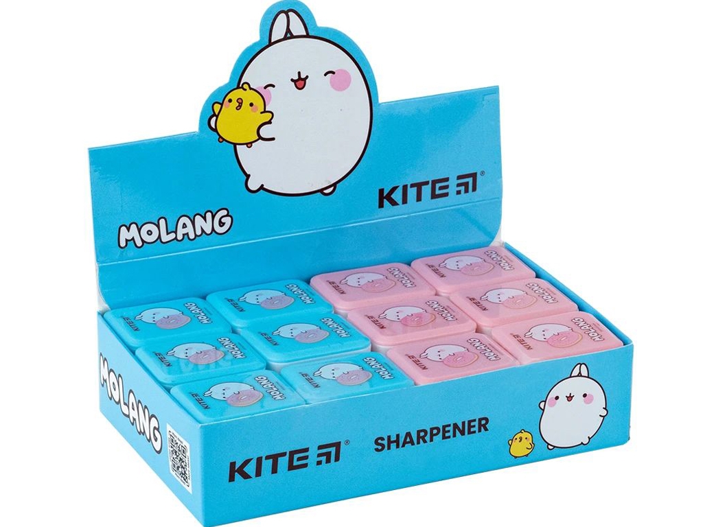 Точилка с контейнером прямоугольная Molang, Kite