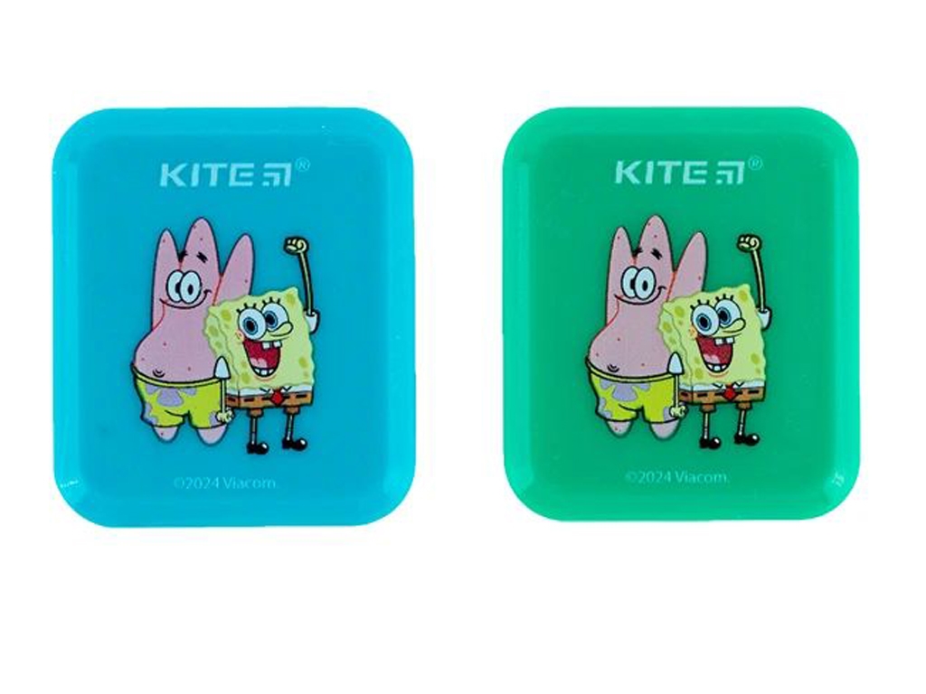 Точилка з контейнером прямокутна SpongeBob SquarePants, 2 кольори (ціна за 1шт)