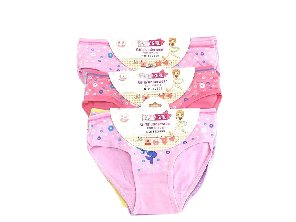девочка трусики Купить Трусики для девочки плавки хлопковые разноцветные mix. HAPPY 2559  недорого