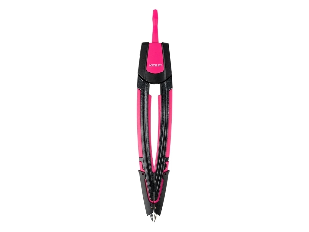 Циркуль розовый с грифелем в футляре Kite K21-388-10