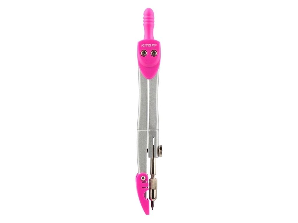 Циркуль розовый Kite K18-382-10 в PVC чехле, 12,5 см