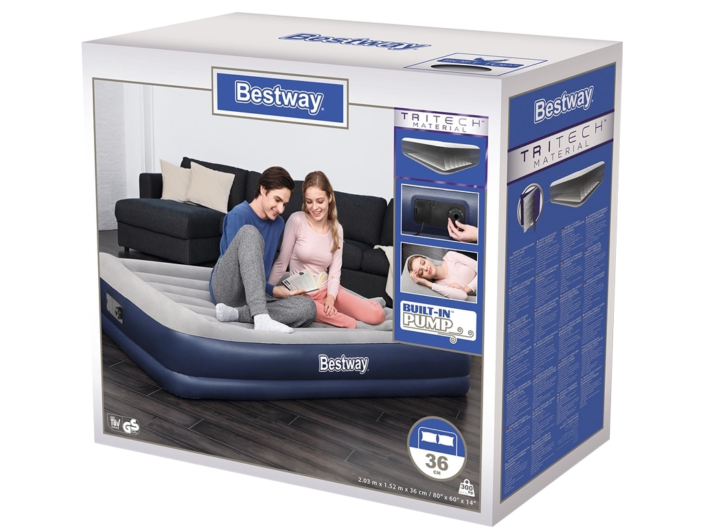 Велюр матрас со встроенным электронасосом. Bestway 67725