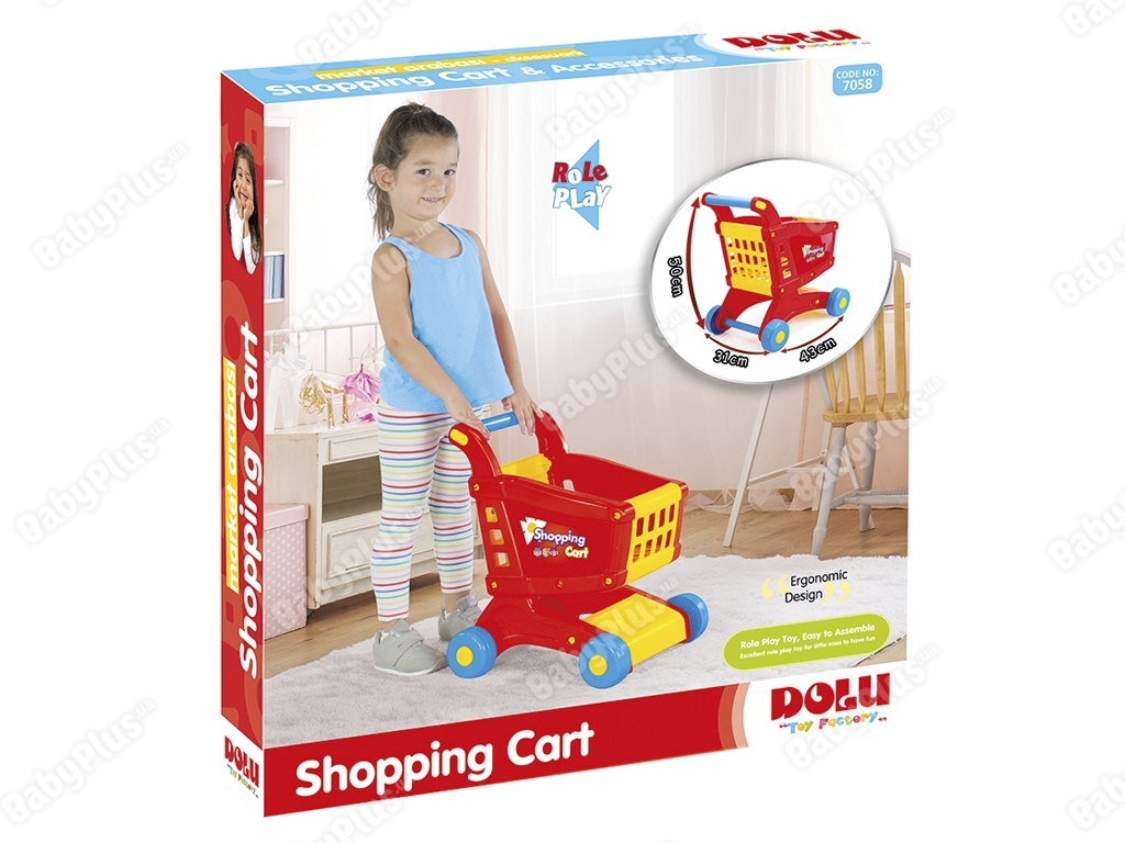 Тележка для супермаркета большая, DOLU Toy Factory
