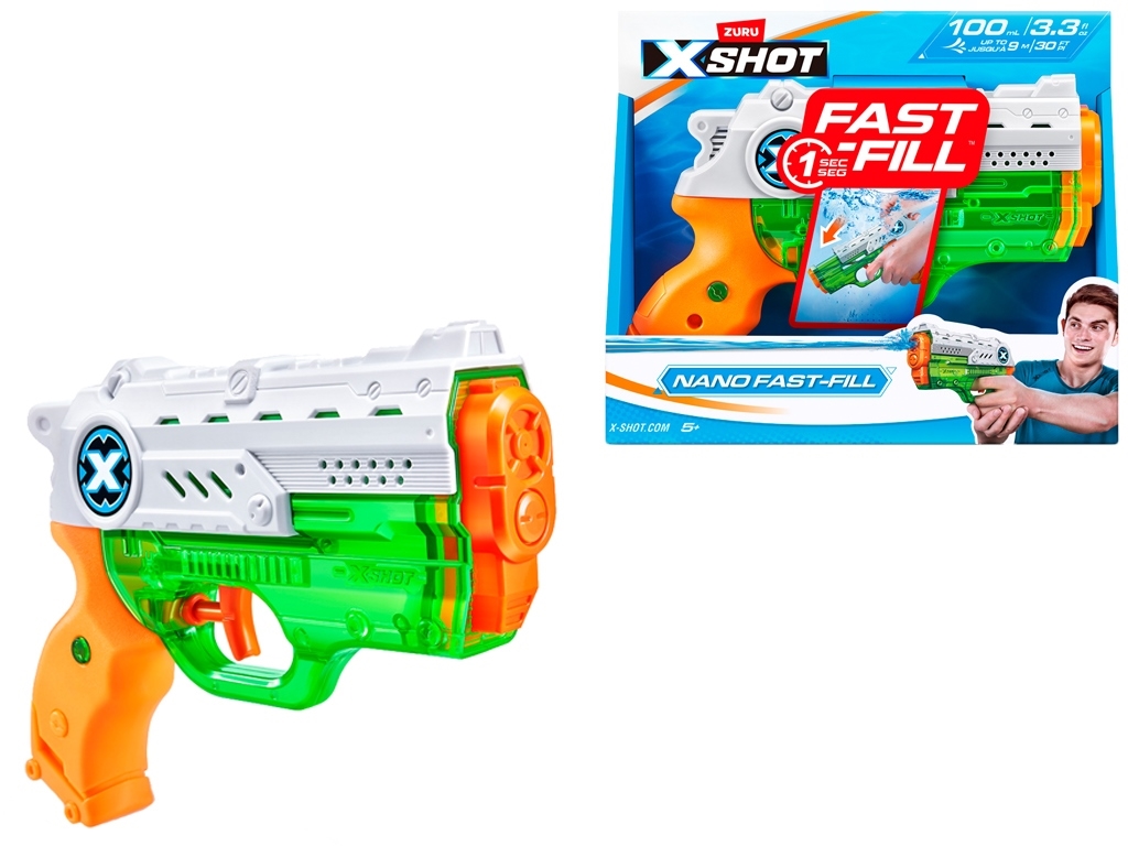 Водный бластер игрушечный X-Shot Fast-Fill Nano. Zuru 56333R