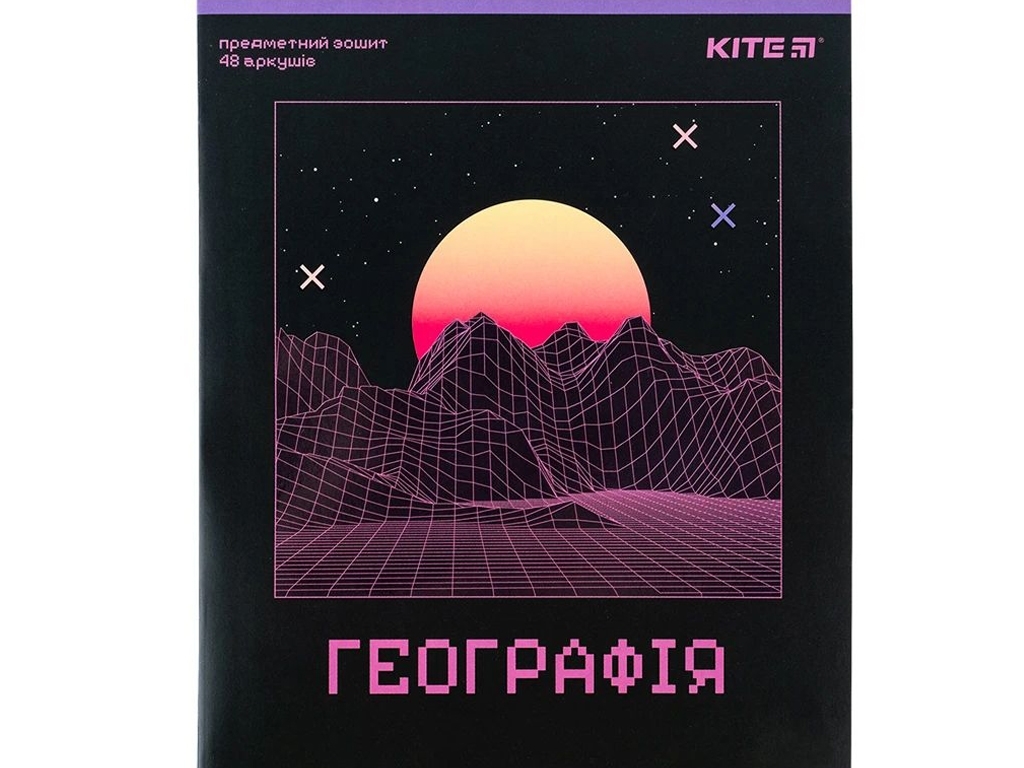 Зошит предметний в клітинку Neo 48 аркушів, Географія, упаковка 8шт (ціна за 1шт)