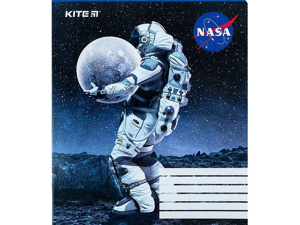 Зошит у клітинку 18 аркушів, NASA (ціна за 1шт)