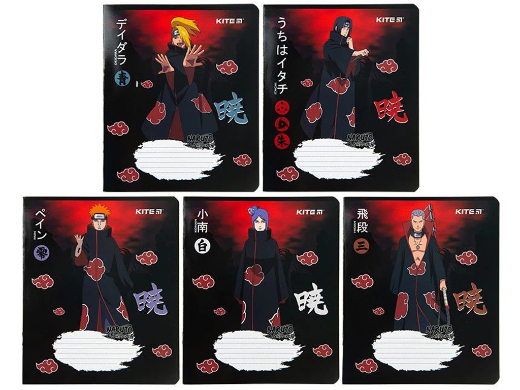Зошит у клітинку Naruto Shippuden, 18 аркушів (ціна за 1шт)