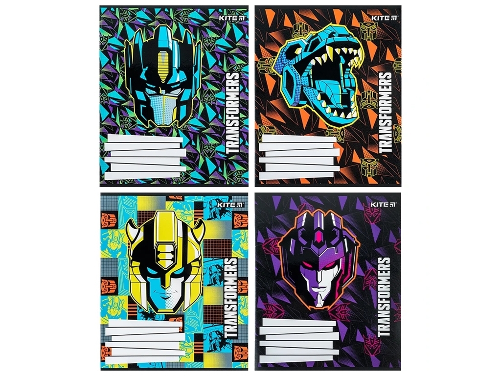 Зошит у косу лінію 12 аркушів, Transformers (ціна за 1шт)