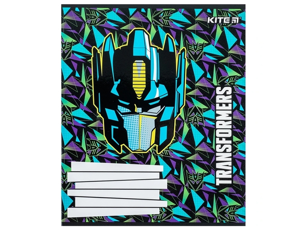 Зошит у косу лінію 12 аркушів, Transformers (ціна за 1шт)