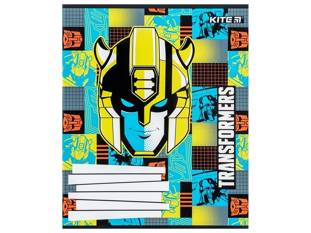 Зошит у косу лінію 12 аркушів, Transformers (ціна за 1шт)