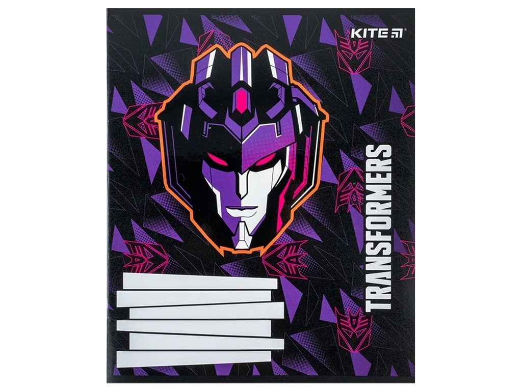 Зошит у косу лінію 12 аркушів, Transformers (ціна за 1шт)